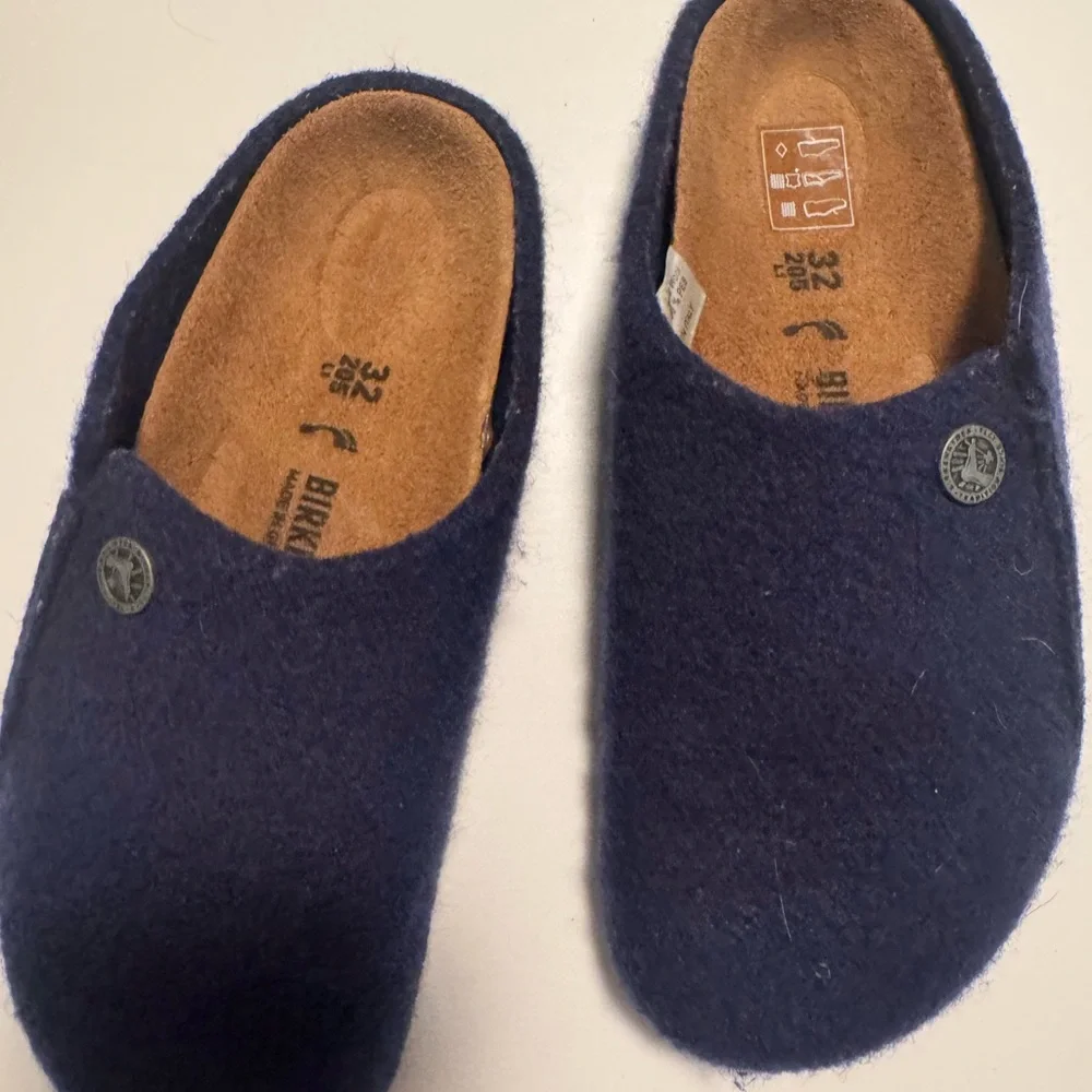 Birkenstock Kids Navy Slippers